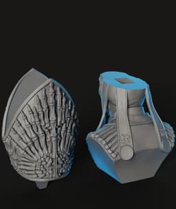 Bone Pope Bust STL | Dark Fantasy 3D Print | HighDetail 3d model