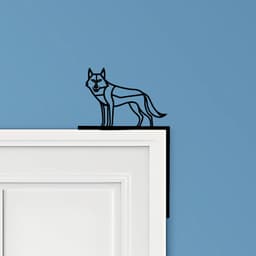 Wolf Door Corner Decor 3d model