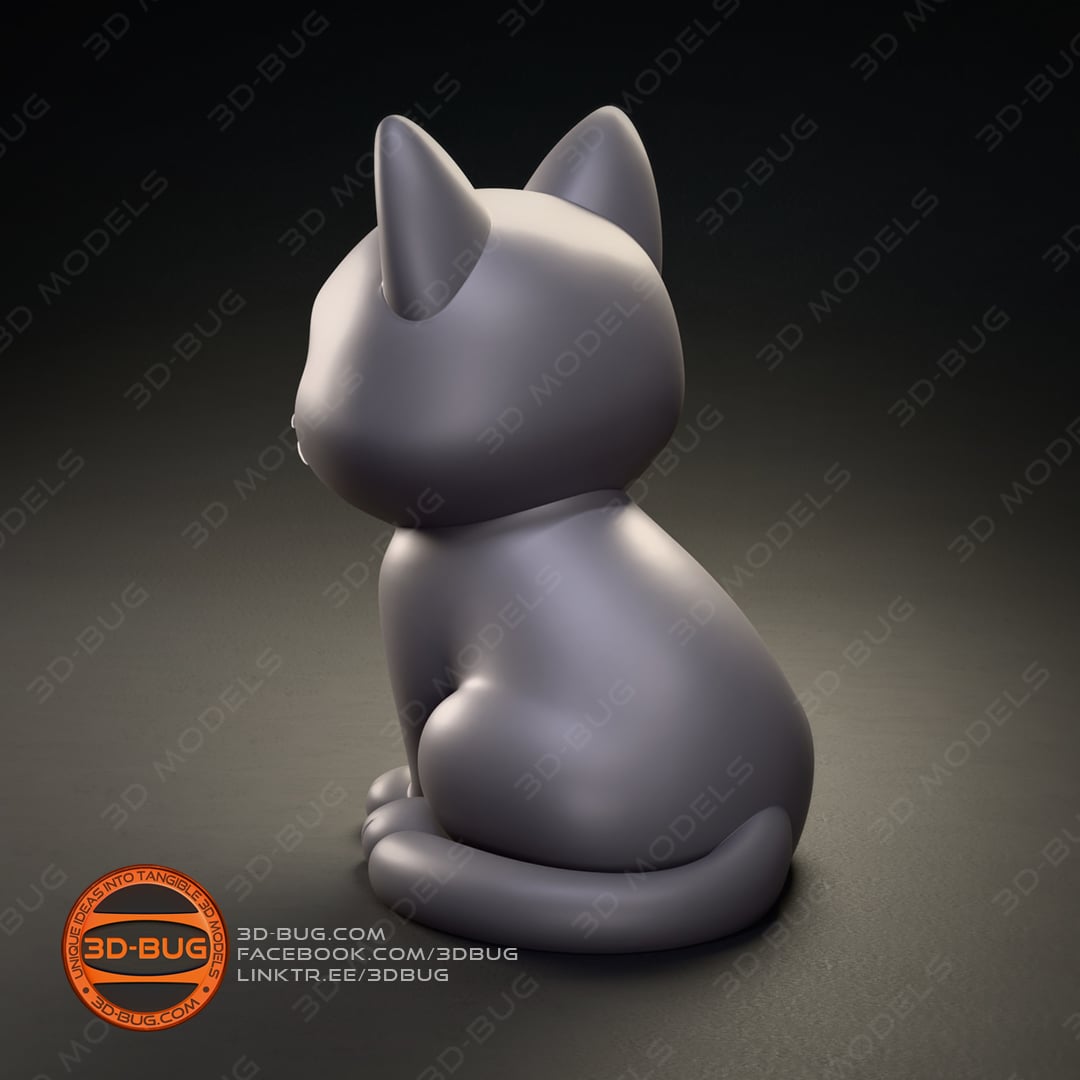 Stylized adorable Cute Kitty 3d model