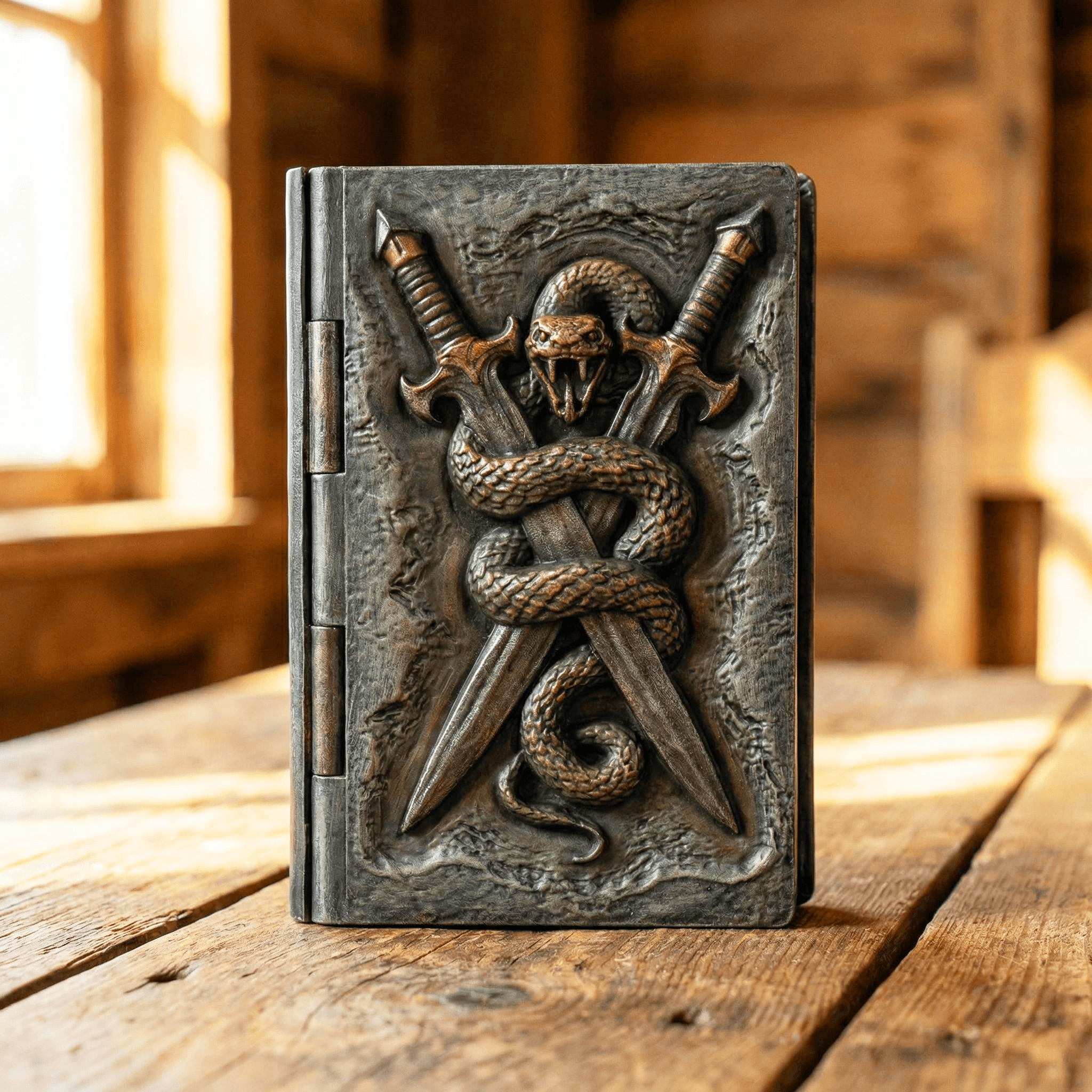 Gothic Serpent Dagger Book Box 3d model