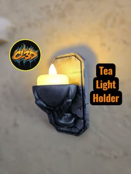 Wall Mounted Claw LED Tea Light Holder 3d model
