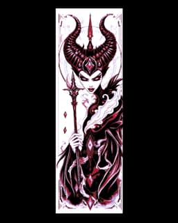 The villain returns - Evil Maleficent sketches are art - set of bookmarks 3d model