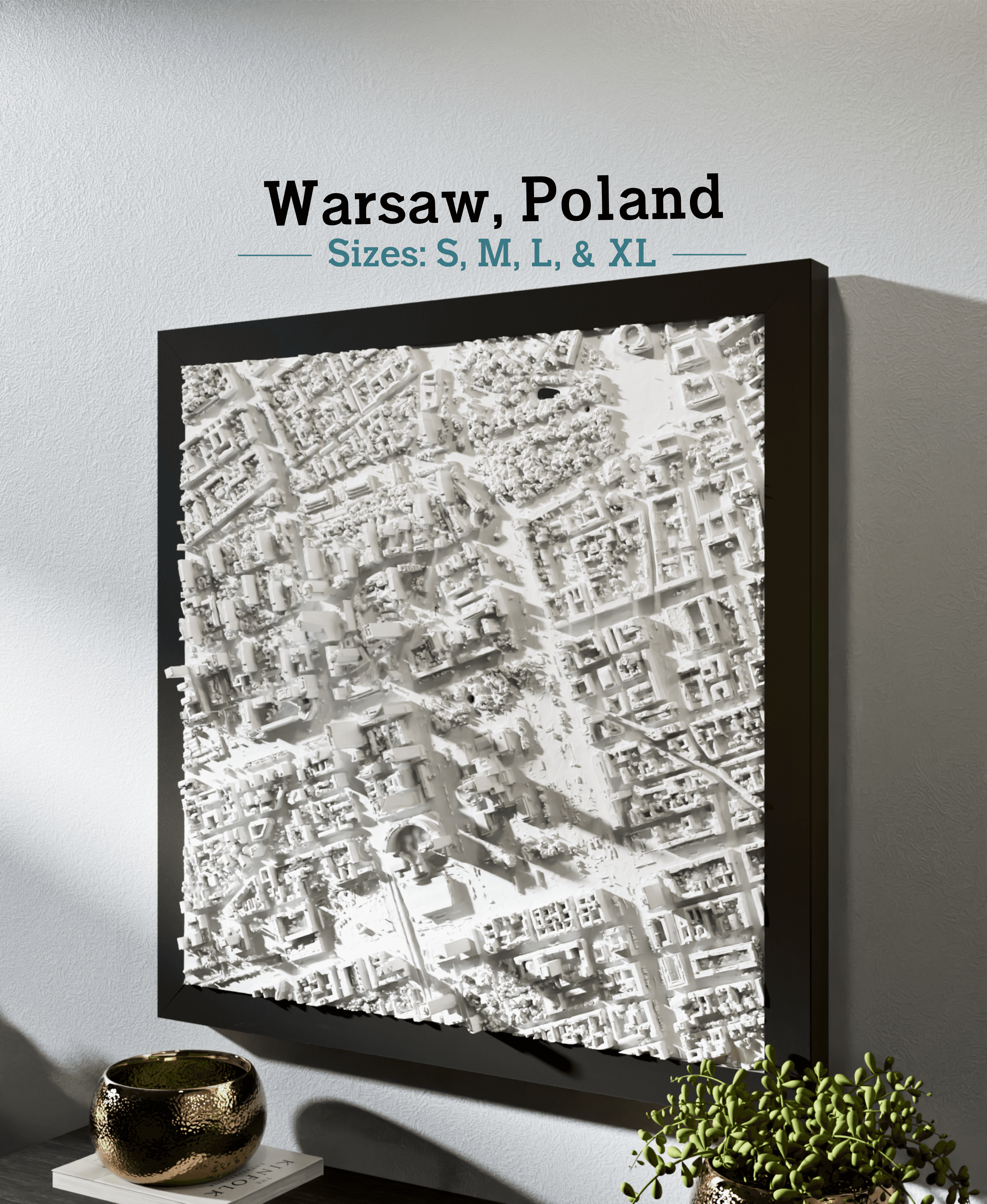Warsaw, Poland - S, M, L, & XL 3d model