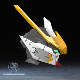 Mecha Barbatos Helmet 3D Printer STL file 3d model