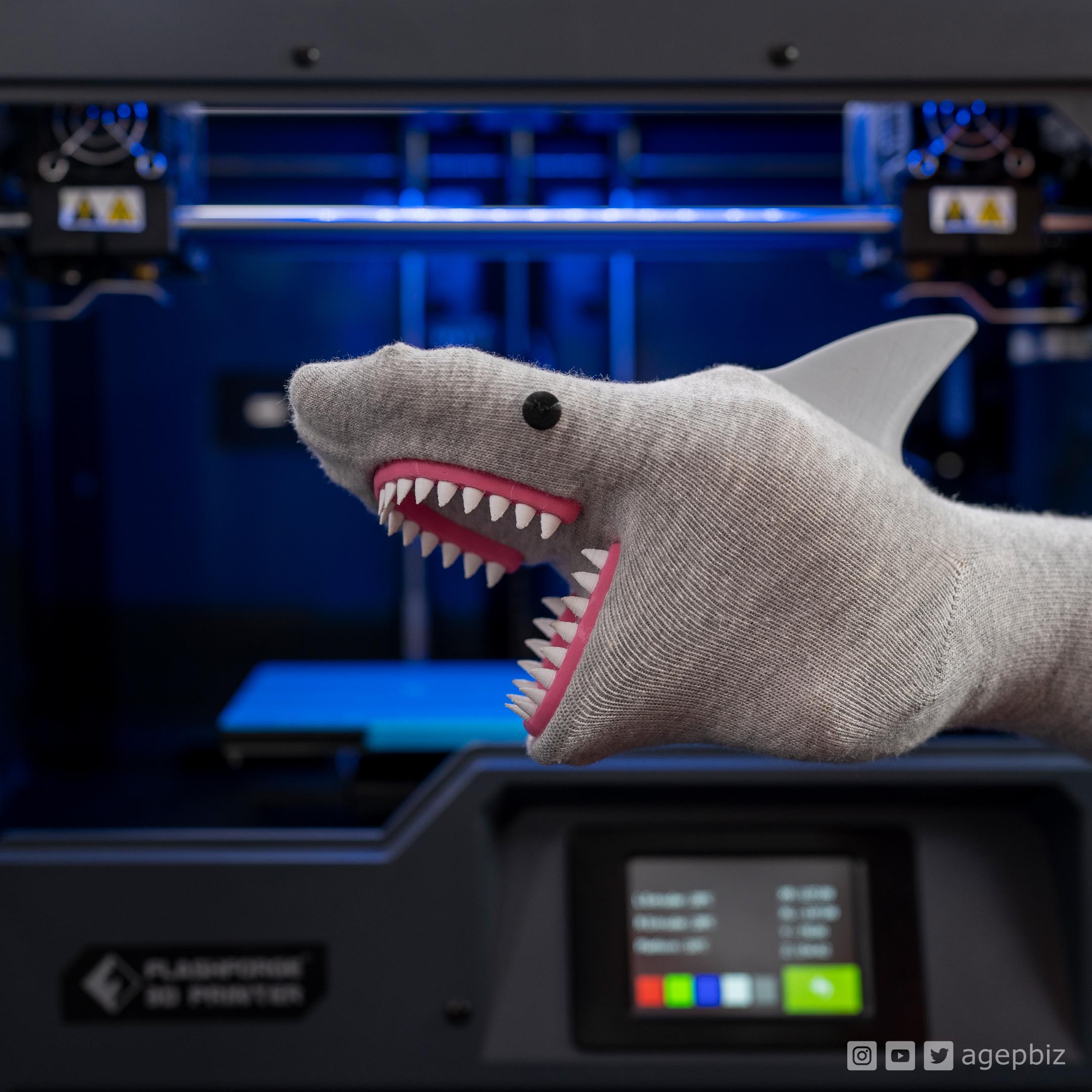 Sock Puppet Shark Accessories 3d model
