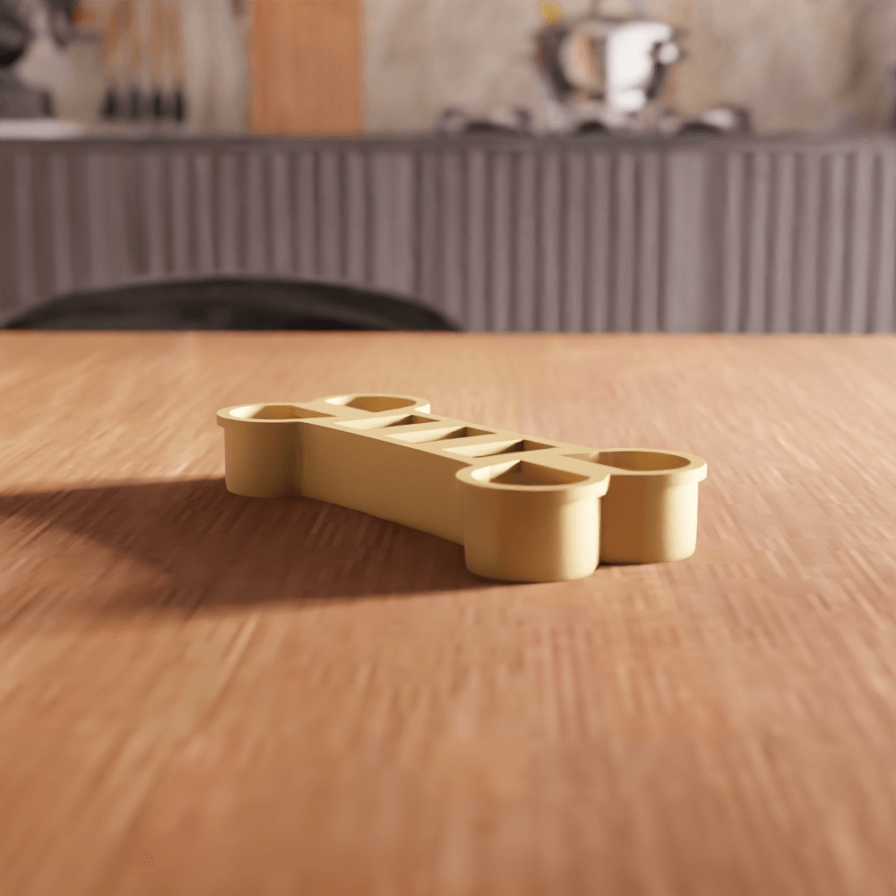 Dog Bone Cookie Cutter Stamp Utensil 3d model