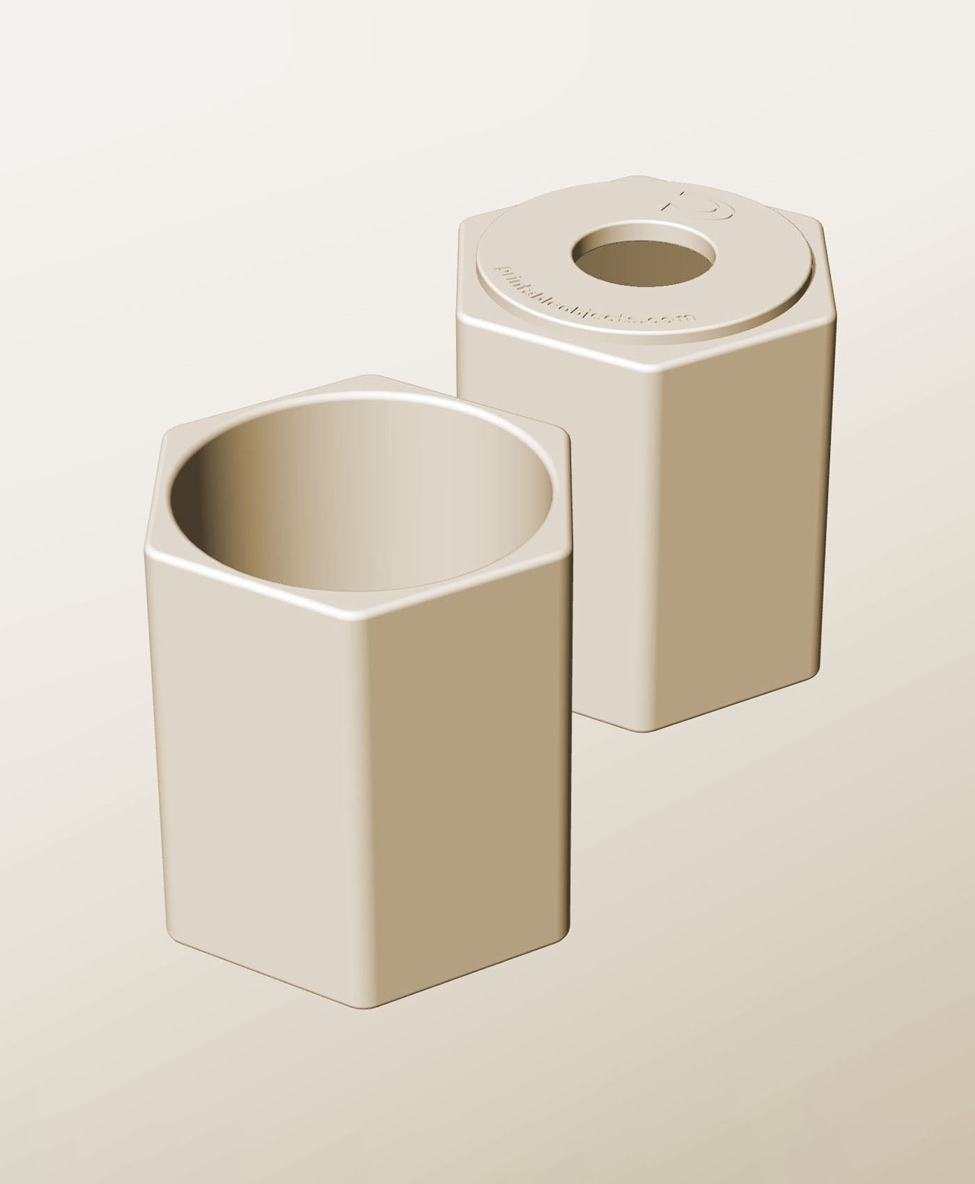 CH96-120-P Stacking pierced component box bin for makers 3d model