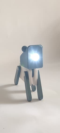 Dog Mini Lamp 3d model