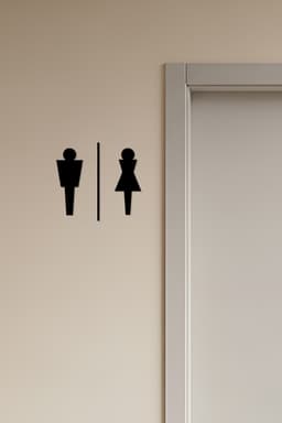 WC, Toilet Sign, Restroom 3d model