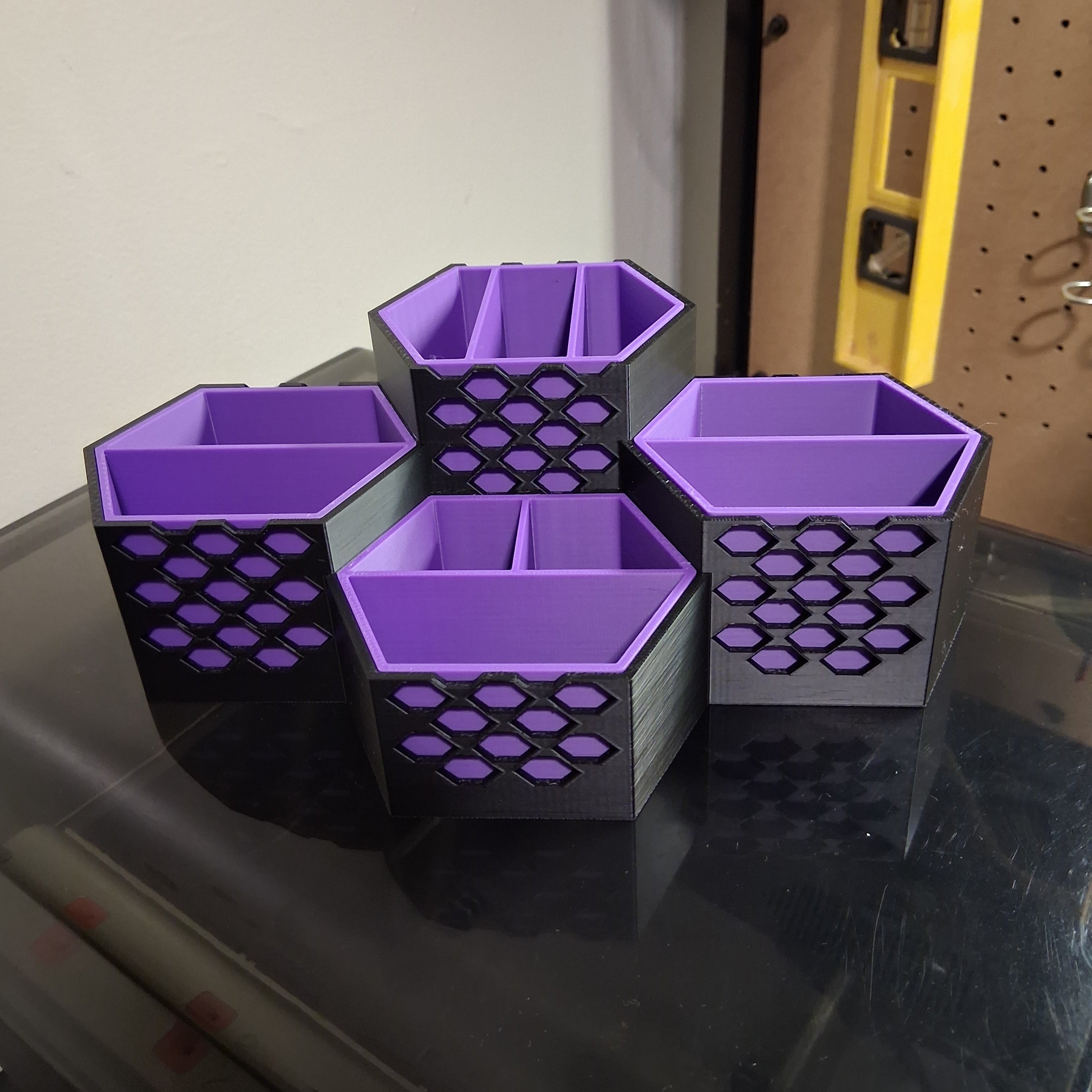 Hex Desk Organizer 3d model