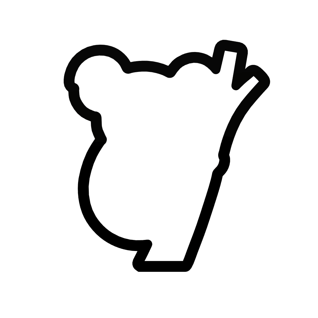 Koala on Branch Cookie Cutter STL File - 4 inches 3d model