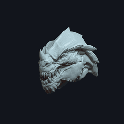 Garnon v4 Action Figure Head 3d model