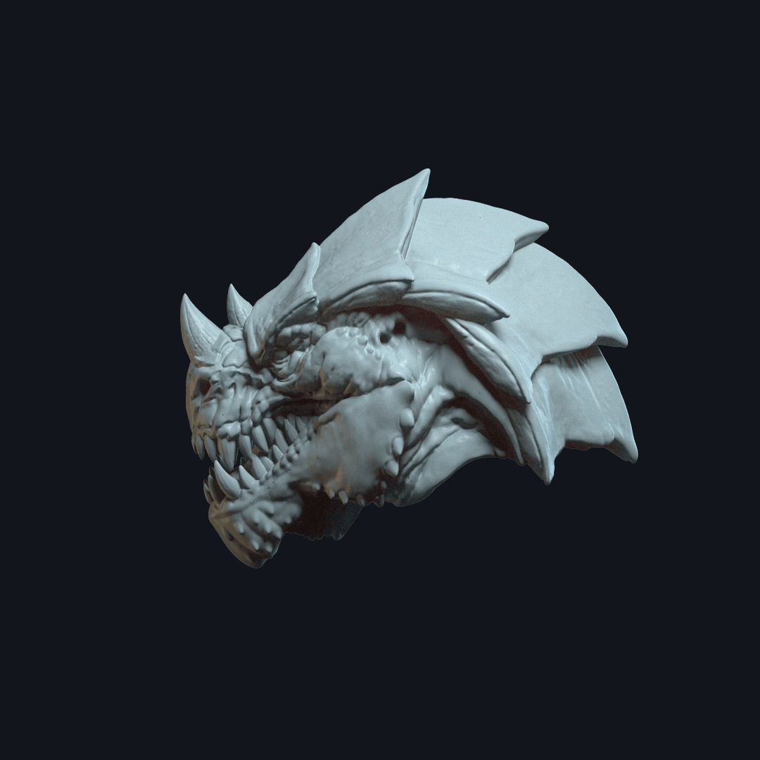 Garnon v4 Action Figure Head 3d model