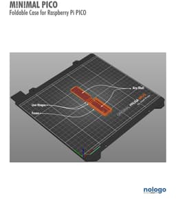 M!N!MAL Pico - A Raspberry Pi Pico Case 3d model