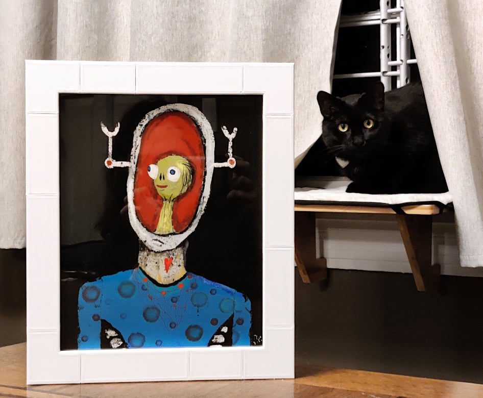 Snap-Together Modular Picture Frame - Fits Any Size Picture 3d model
