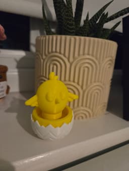Easter Chick Fidget in Egg 3d model