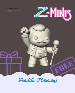 Z-MINIS FREDDIE MERCURY FOR FREE 3d model