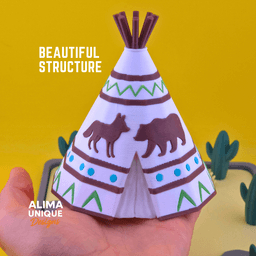 Glowing Teepee / Decoration / Toy 3d model