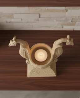 Double Dragon Candle Holder for Christmas Decor 3d model