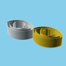 Eye, nestable box (v1) 3d model
