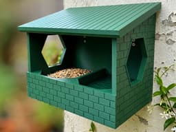 Masonry Nook: 100% Support-Free Wall Bird Feeder 3d model