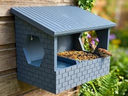 Masonry Nook: 100% Support-Free Wall Bird Feeder 3d model