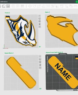 Nashville Predators Sign - LED Strip Compatible 3d model