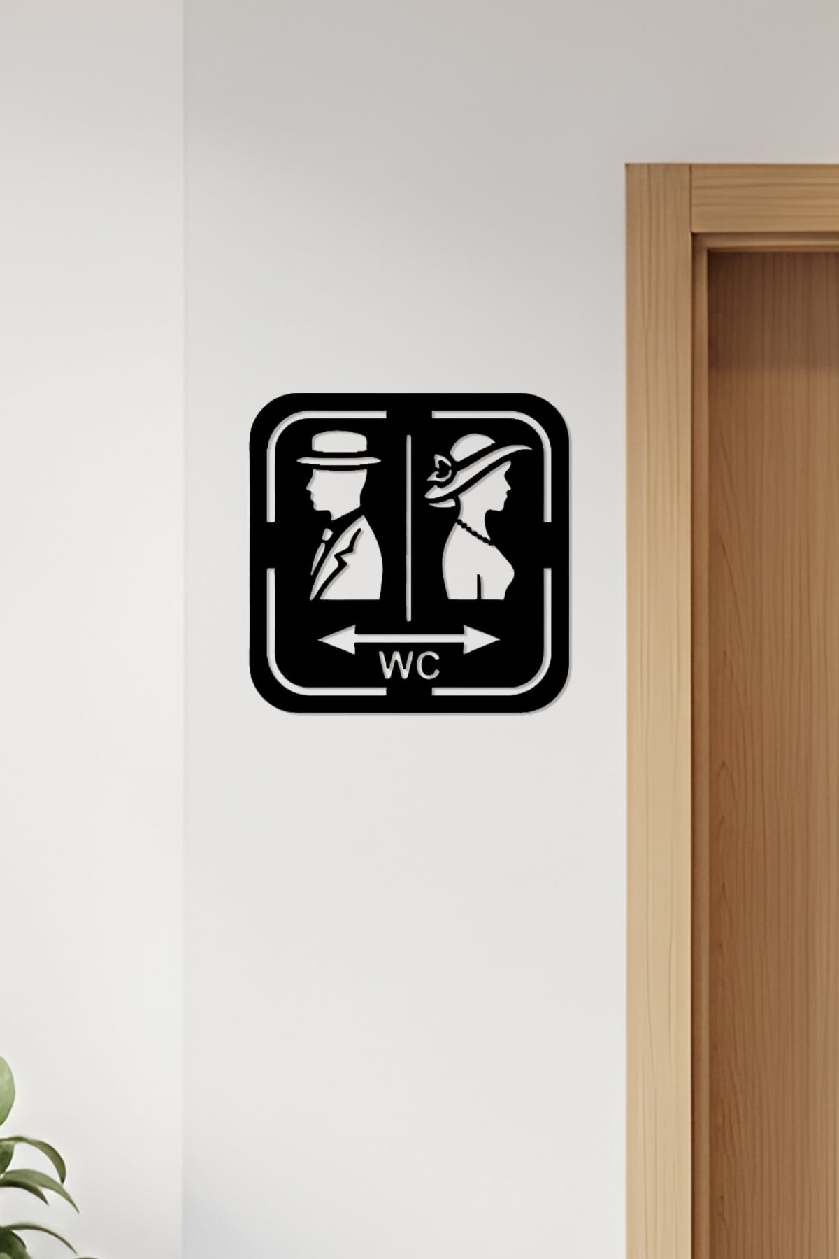WC, Toilet Sign, Restroom 3d model