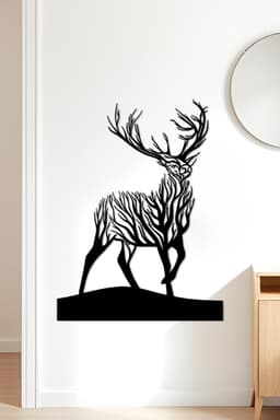 Deer Wall Art, Wall Decor, Home Decor 3d model