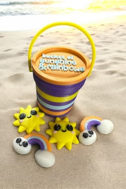 Little Bucket of Sunshine and Rainbows 3d model
