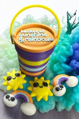 Little Bucket of Sunshine and Rainbows 3d model