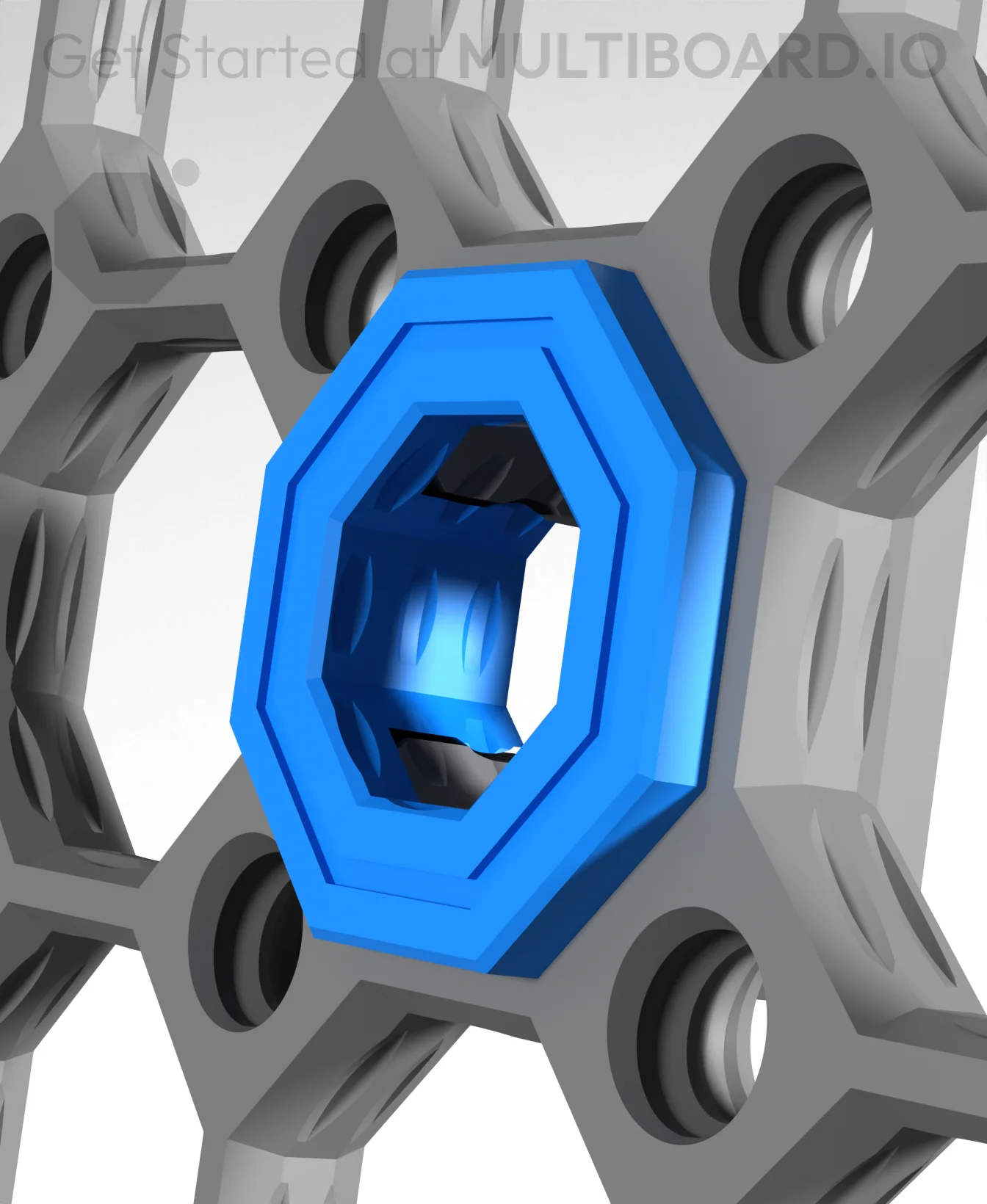 Raised Double-Sided Snap (DS Part B) 3d model