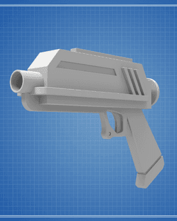 DC-17 Blaster - The Bad Batch and Clone Wars 3d model