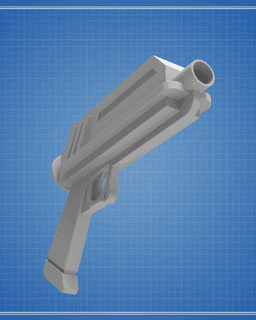 DC-17 Blaster - The Bad Batch and Clone Wars 3d model