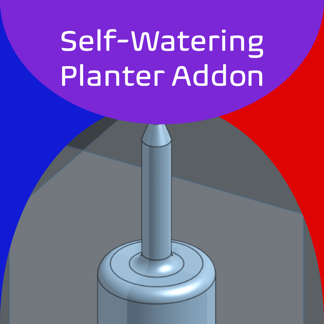 Self-Watering Planter Addon 3d model