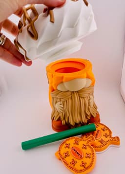 Pumpkin Spice Latte Gnome Container 3d model