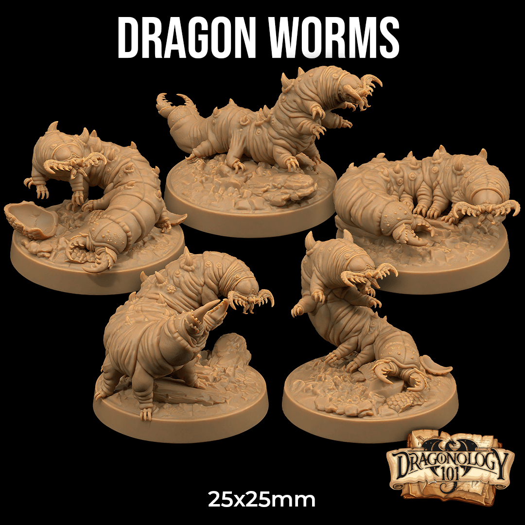 Dragon Worms 3d model
