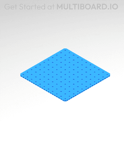 11x11 MU - Small Thread Offset MU - MultiBoard Plate 3d model