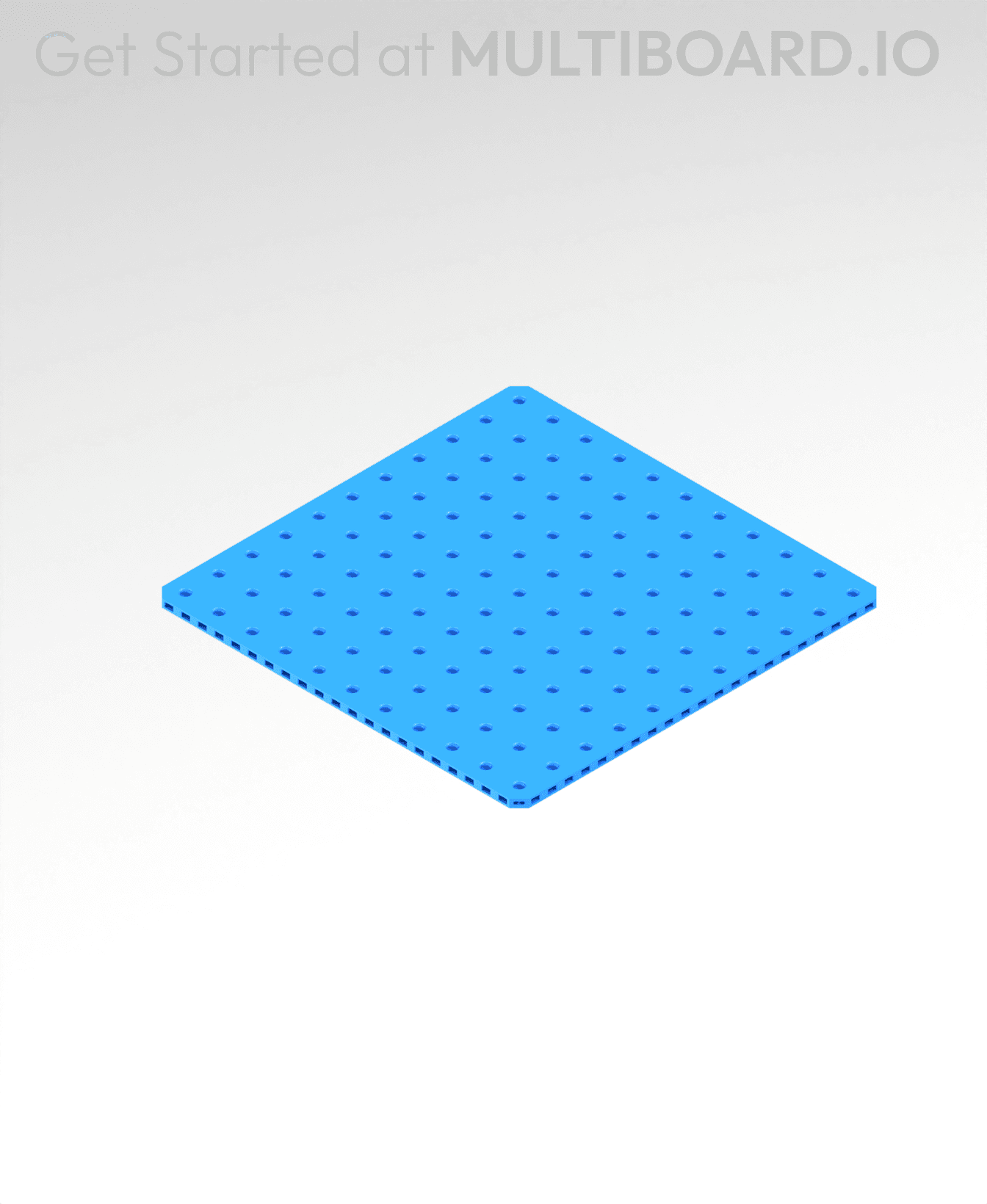 11x11 MU - Small Thread Offset MU - MultiBoard Plate 3d model