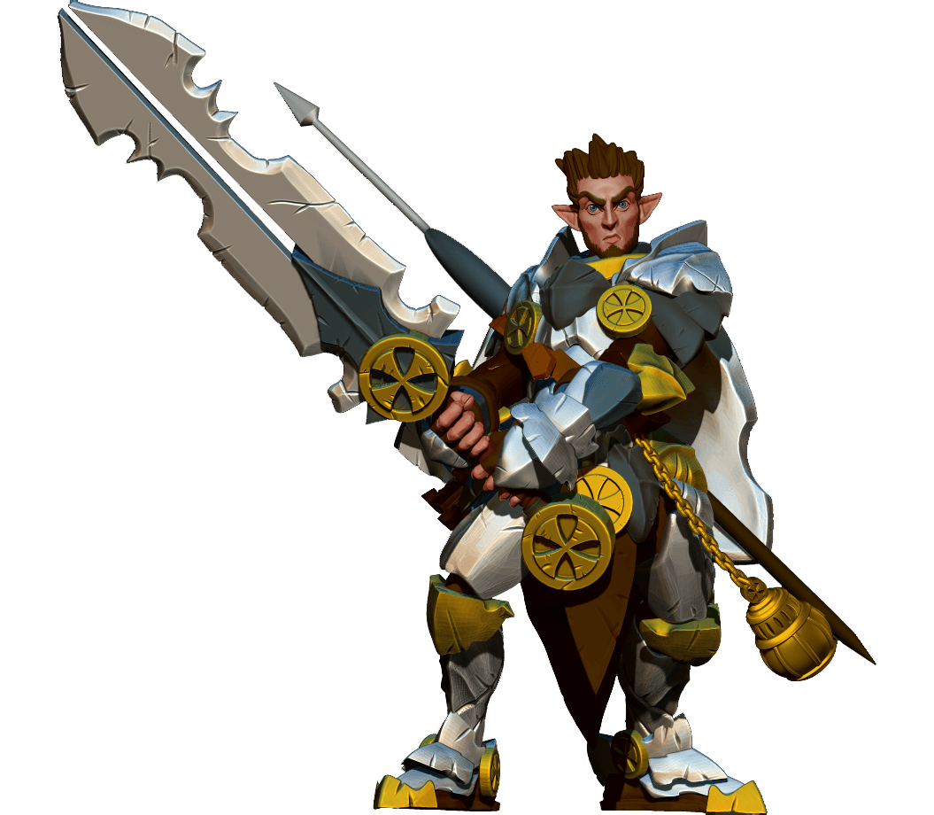 Elinas_Gilran-Half-Elf-Paladin 3d model