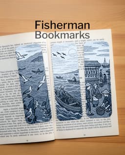 Fisherman Bookmarks 3d model