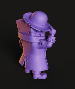 SpongeBob Pirate STL | Fan Art 3D Print | No AMS 3d model