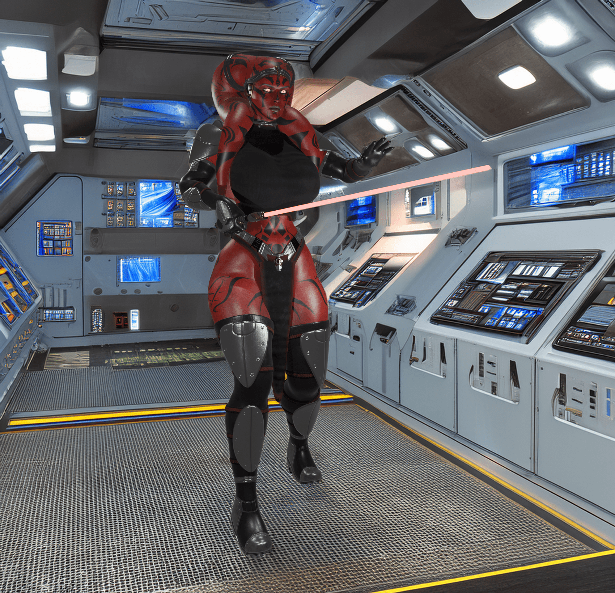 Curvy Darth Talon V2 3d model