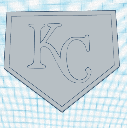 Kansas City Royals Homebase Drink Coaster 3d model