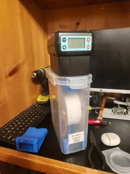 Modified Cereal Container Filament Storage 3d model
