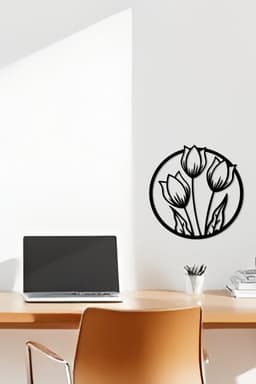 Tulip Wall Art, Wall Decor, Home Decor 3d model