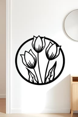 Tulip Wall Art, Wall Decor, Home Decor 3d model