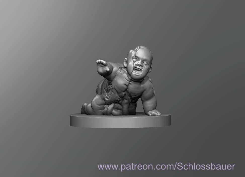 Zombie Baby 3d model