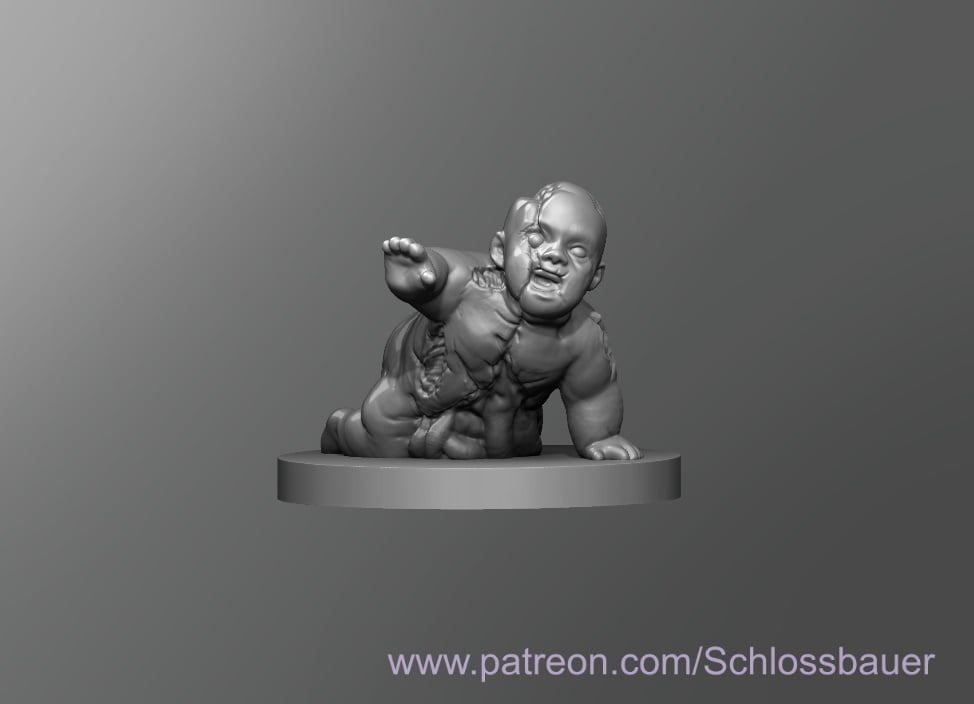 Zombie Baby 3d model