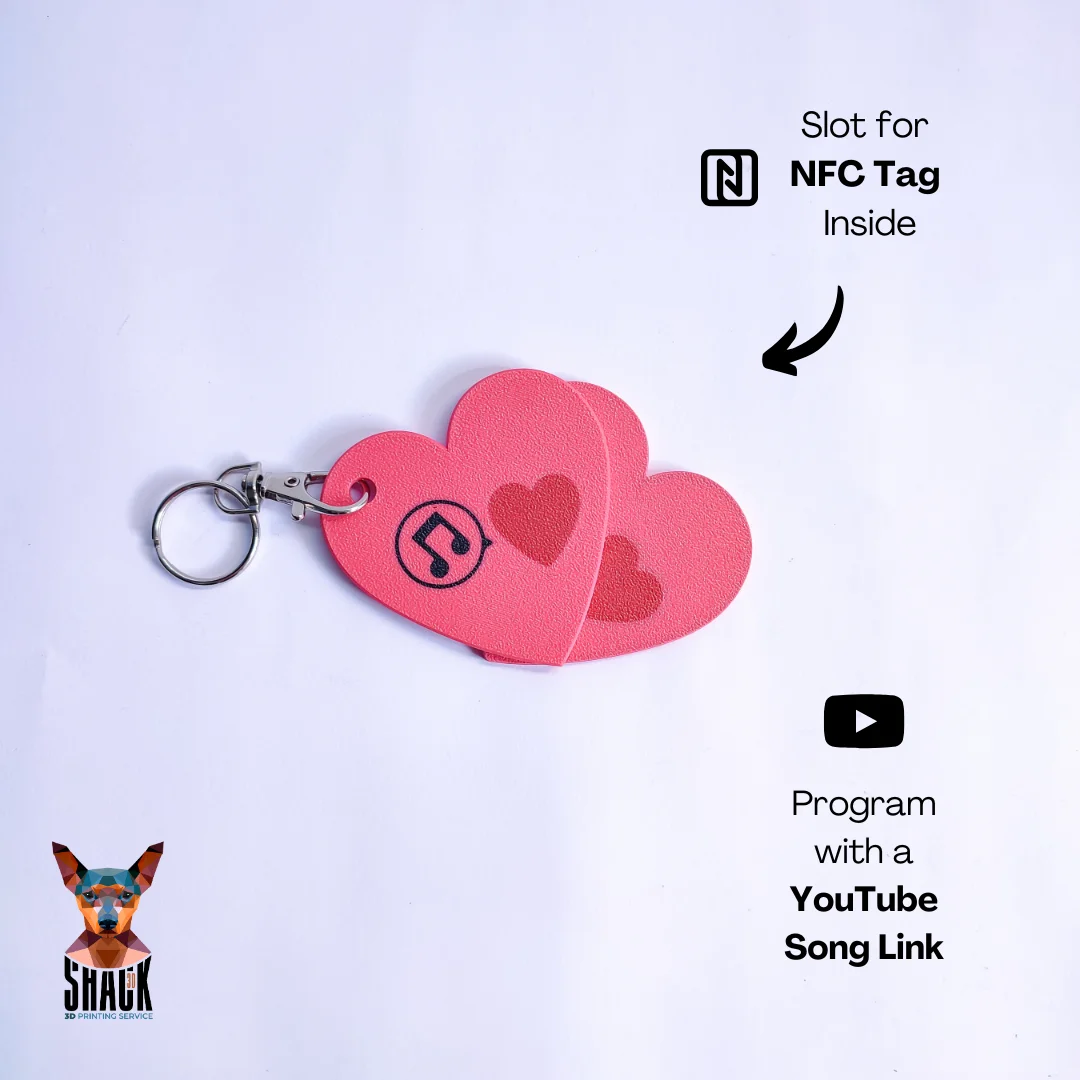 Heart with NFC Tag! 3d model